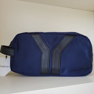 YSL Yves Saint Laurent Dopp Kit Men's Toiletry Bag Travel New - Read Description
